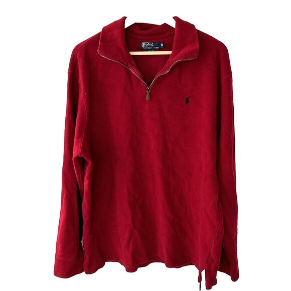 Ralph Lauren Other - Polo Ralph Lauren Pullover Quarter Zip Mens Size XXL Red Knit Preppy Classic